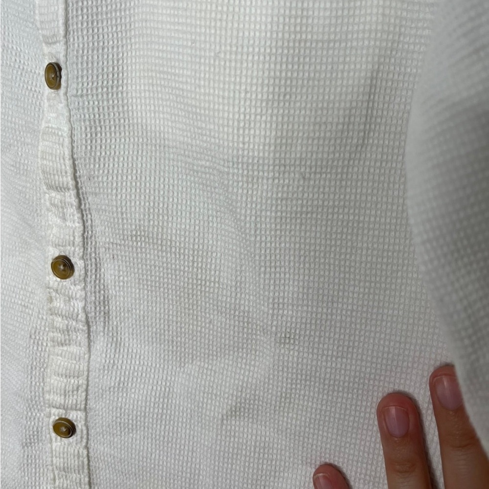 Zara Button-Down Waffle Shirt - Picture 2 of 2